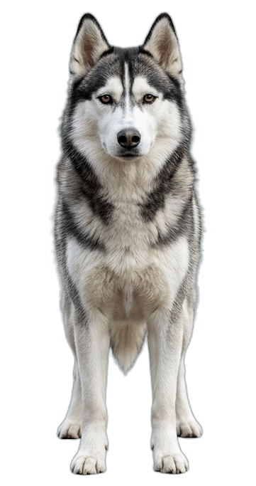 A Siberian Husky — a phone consultation client of The Holistic Canine